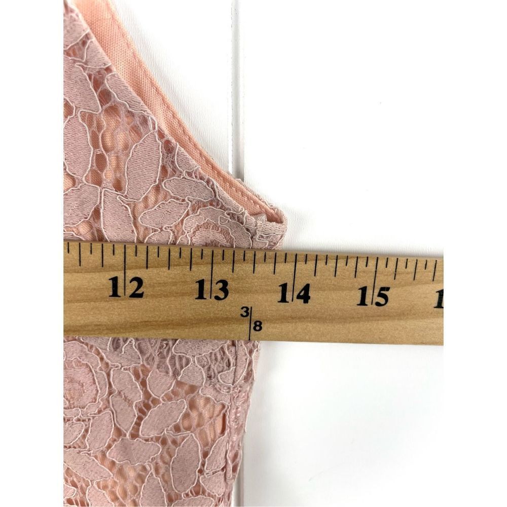 NWT Almost Pink Romantic Floral Ruffle Mini Dress S - Picture 6 of 11